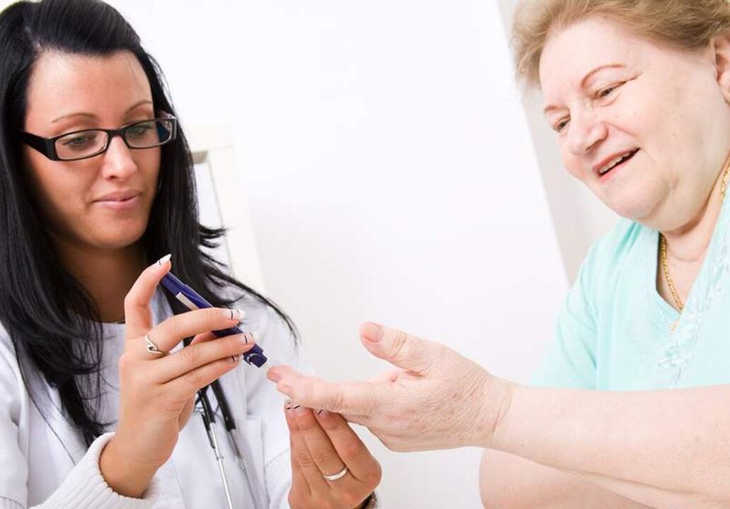 Blutprobenahme für Diabetes